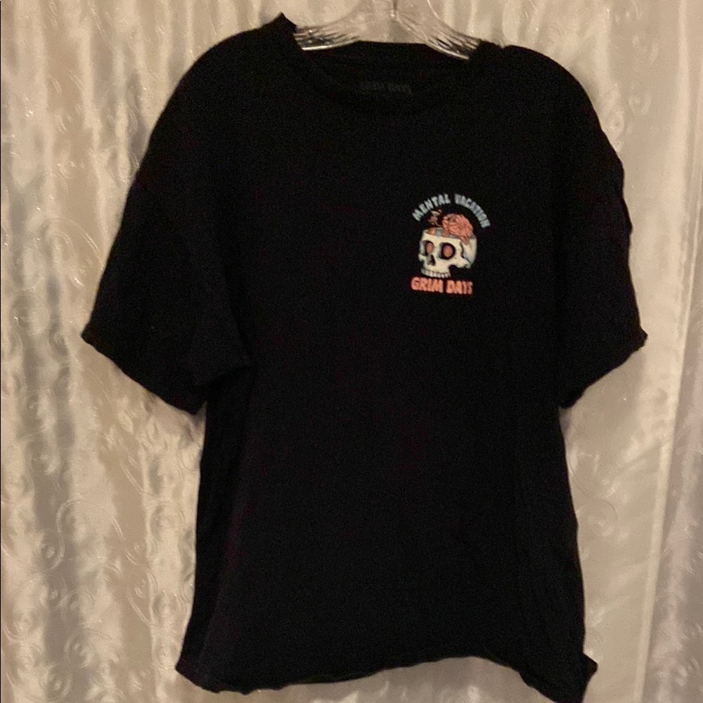Grim Days Mental Vacation Shirt w/Skull Graphic Adult Size XL 🔥 YB6